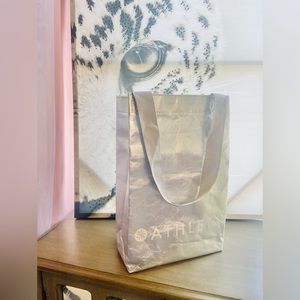 Athleta Silver Metallic Tote‎ Bag